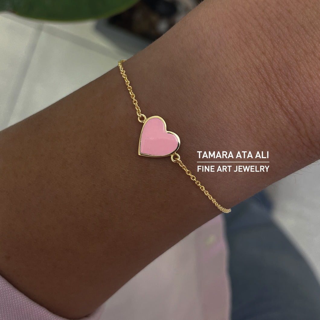 Gold Heart Bracelet