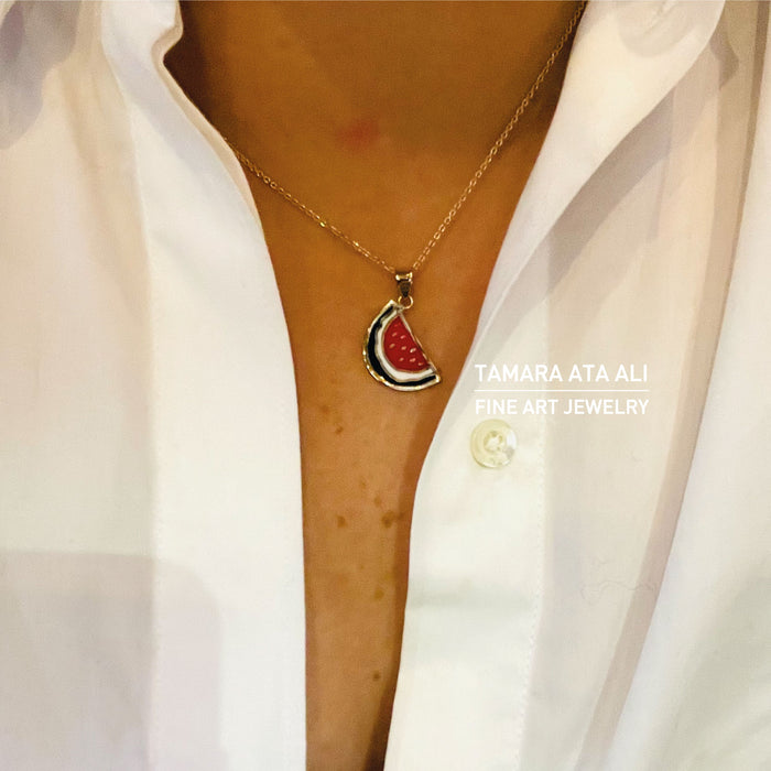 Gold Watermelon Necklace