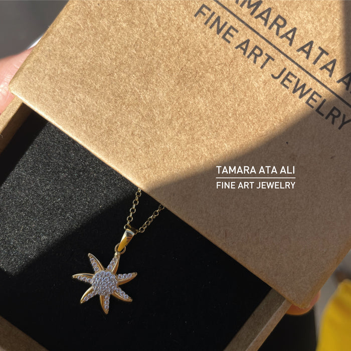 Gold Sun Necklace