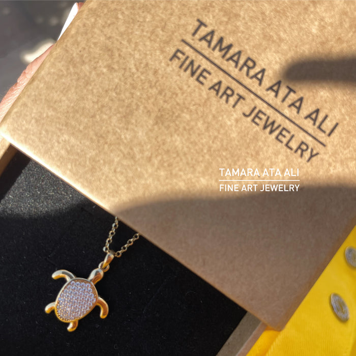 Gold Turtle Necklace