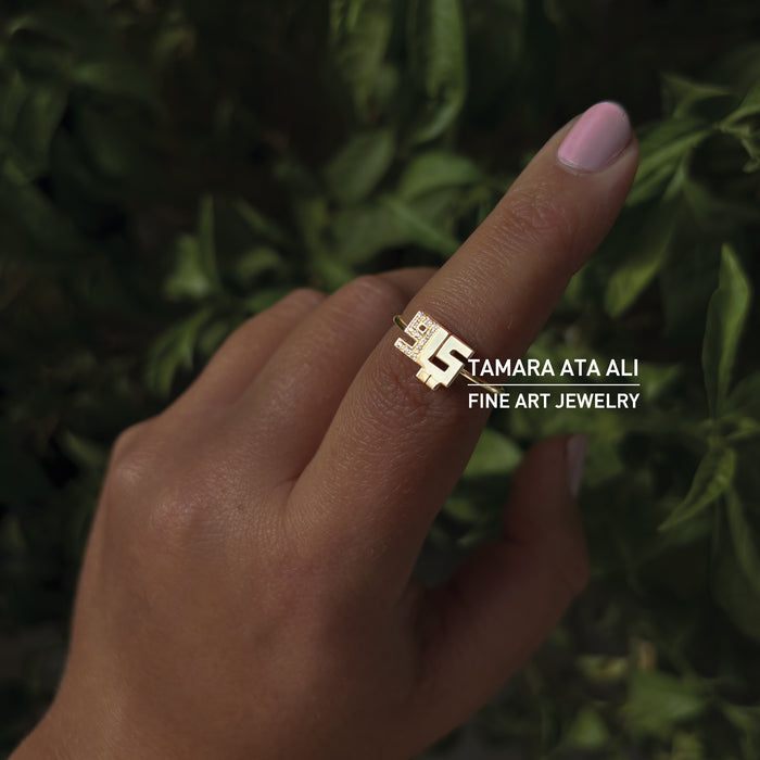 Letters Ring