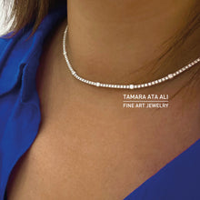 Load image into Gallery viewer, White Diamonds Tennis Necklace