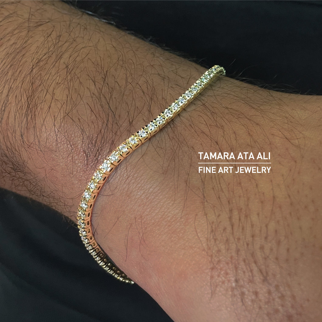 White Diamonds White Gold Tennis Bracelet