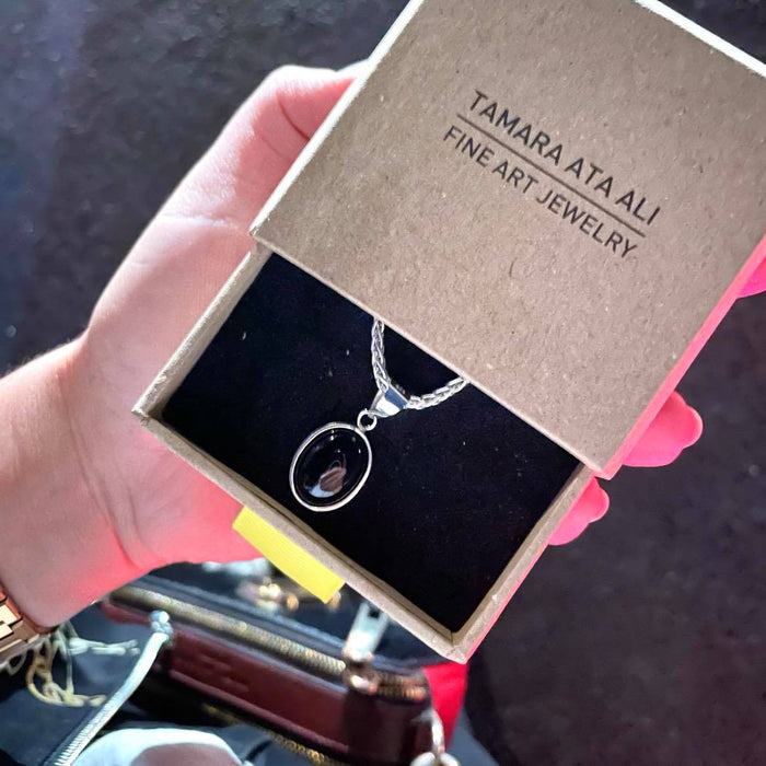 Silver Stone Necklace