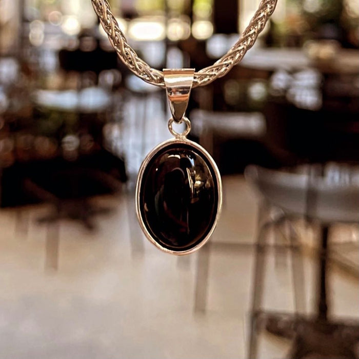Silver Stone Necklace