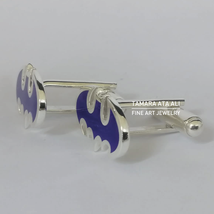 Silver Colored Hero Sign Cufflinks