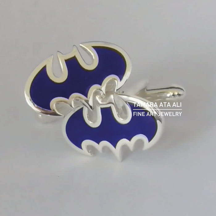 Silver Colored Hero Sign Cufflinks