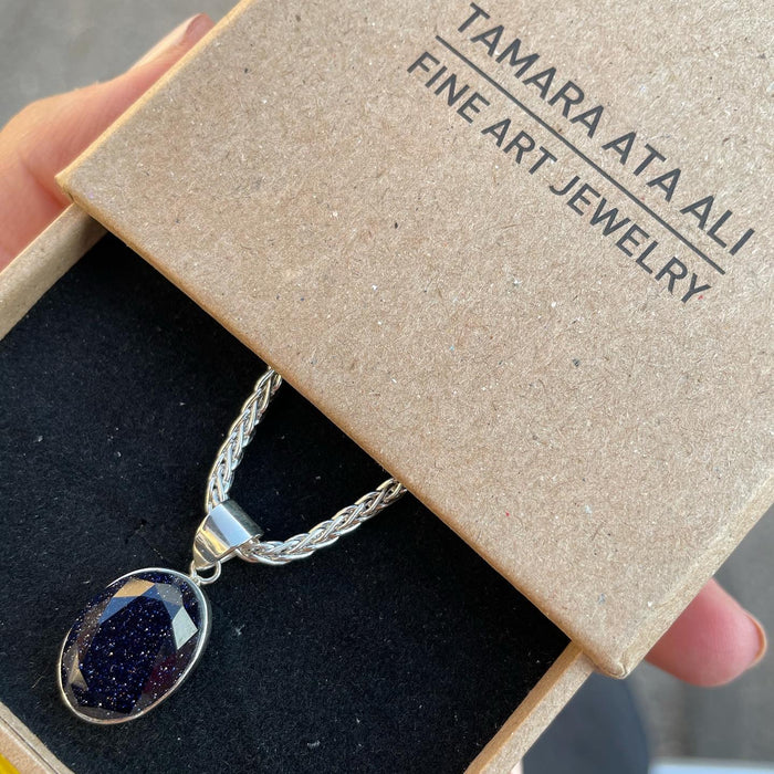 Silver Stone Necklace