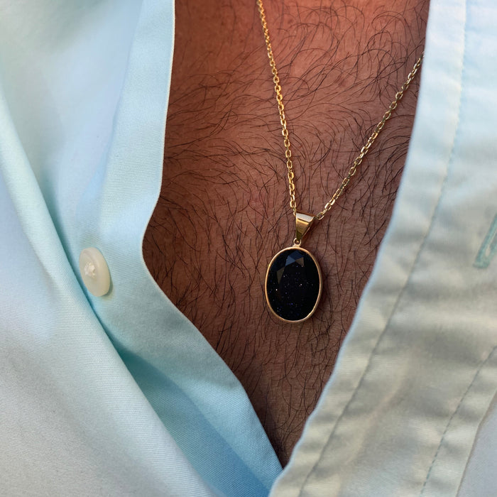 Gold Stone Necklace