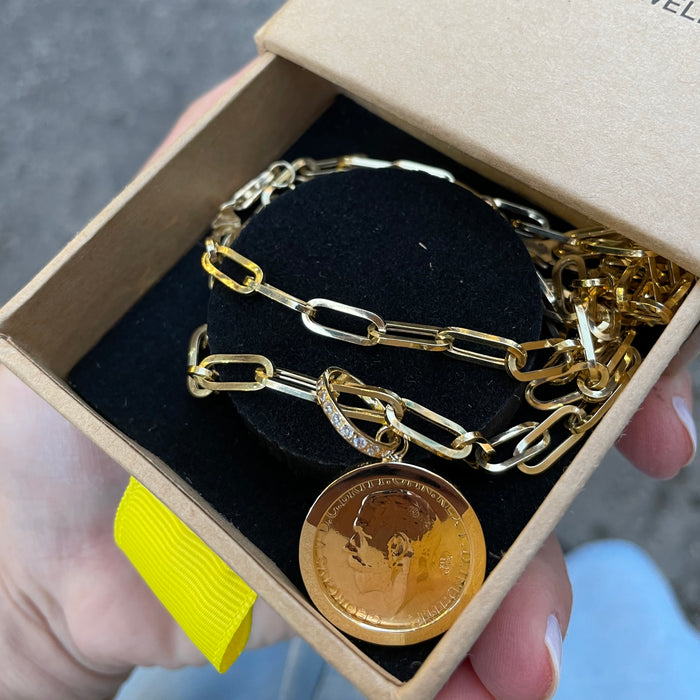 Gold Clip Chain Necklace