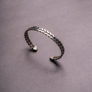 Silver Twist Bangle Bracelet