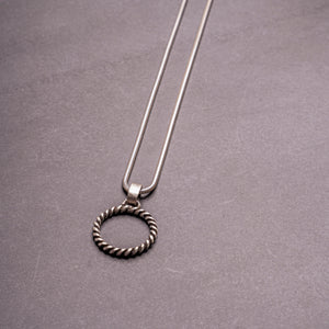 Swirl Silver Necklace