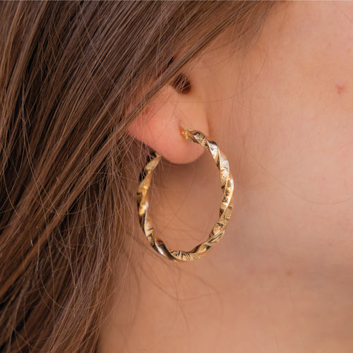 Swirl Loop Earrings