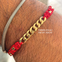 Load image into Gallery viewer, Gold Chain Thread Bracelet
